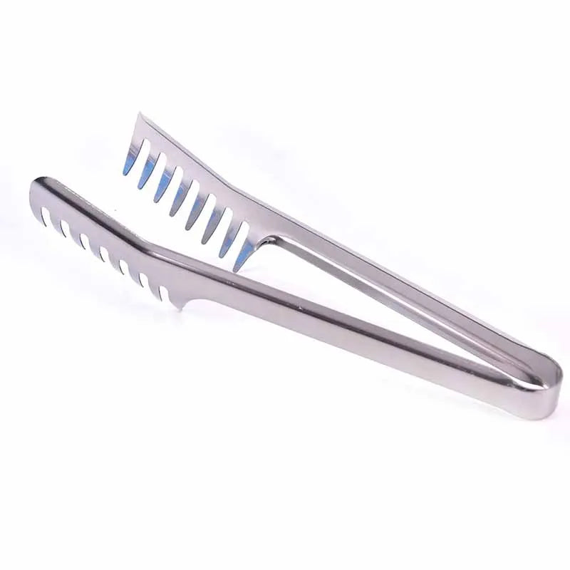 Multifunctional Stainless Steel Food Clip Barbecue Spaghetti Tongs Pasta Forks Kitchen Tools
