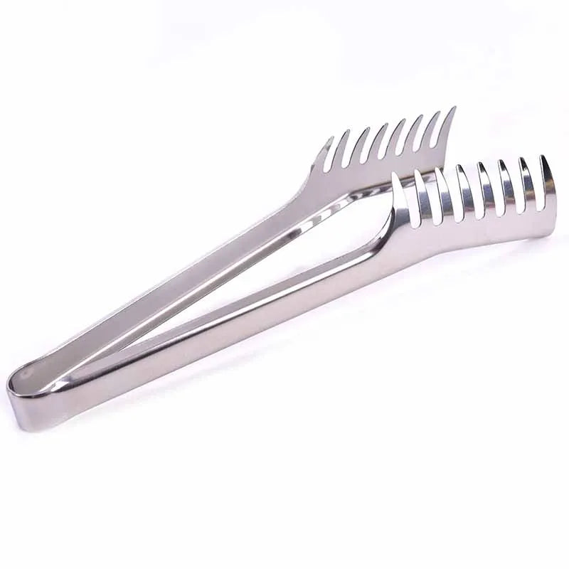 Multifunctional Stainless Steel Food Clip Barbecue Spaghetti Tongs Pasta Forks Kitchen Tools