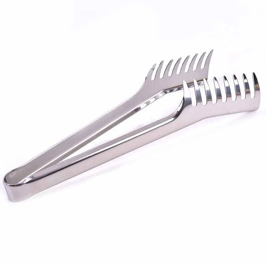 Multifunctional Stainless Steel Food Clip Barbecue Spaghetti Tongs Pasta Forks Kitchen Tools