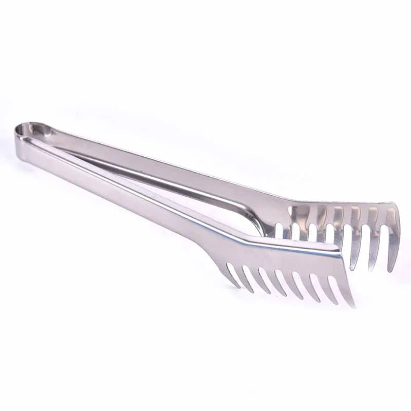 Multifunctional Stainless Steel Food Clip Barbecue Spaghetti Tongs Pasta Forks Kitchen Tools